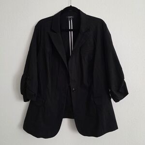 Torrid Black Relaxed Blazer Size 3 / 3X